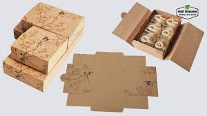 printed kraft paper gift box packaging