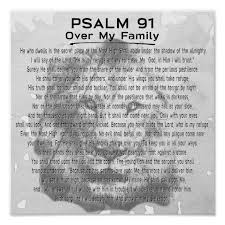 Psalm 91 Lion Artwork For Your Family Home Poster | Zazzle.com