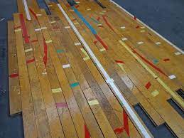 reclaimed sports flooring