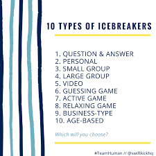diffe types of icebreakers