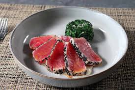 sesame seared tuna and sushi bar