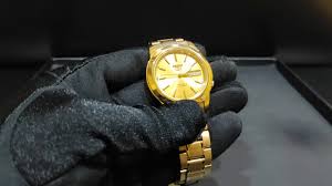seiko 5 golden watches in