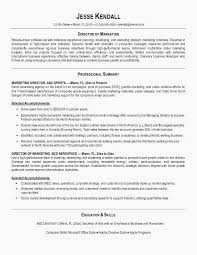 Marketing Resume Keywords Fresh Director Marketing Resume Resume