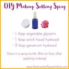 diy hydrosol makeup setting spray the