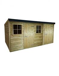 pent sheds with 2 storage