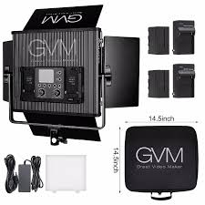 Gvm Professional Video Light With Battery Dimmable 672s Led Lighting Kit For Youtube Video Shooting And Photography Light Photographic Lighting Aliexpress