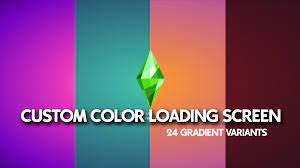 mod the sims custom color loading screen