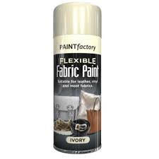 Ivory Fabric Spray Paint 200ml Flexible