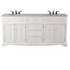 Opt for fairly neutral shades that may hold up against the test of time. Home Decorators Collection Fremont 72 In W X 22 In D Double Bath Vanity In White With Granite Vanity Top In Grey 2943900410 The Home Depot Granite Vanity Tops 72 Inch