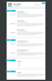 Professional Resume Templates Resume Template With Picture Insert