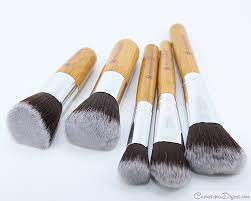 10pc bamboo makeup brush set review