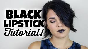 black lipstick tutorial halloween