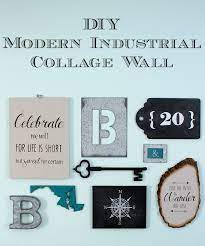 Diy Modern Industrial Collage Wall