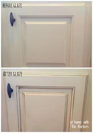 glazed kitchen cabinets at home with