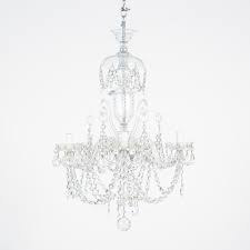 Bohemian Crystal Chandelier With 5 Arms For Sale At 1stdibs
