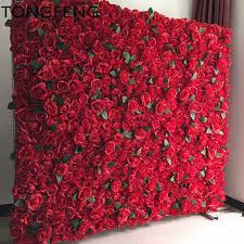 3 awesome wall decor ideas with paper flowers and paper butterflies. 8pcs Lot Artificial Silk Rose Flower Wall Wedding Background Decoration Flower Runner Stage Wedding Decoration Red Tongfeng Artificial Dried Flowers Aliexpress