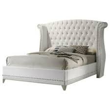 white velvet crystal tufted queen bed