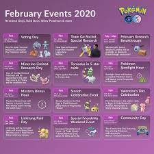February 2020 Pokémon GO Events
