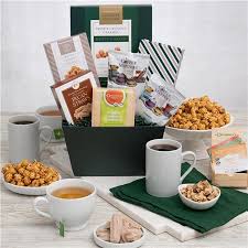 gift basket delivered with coffee by