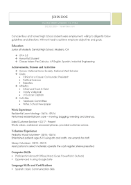 013 High School Student Resume Template Word Templates For