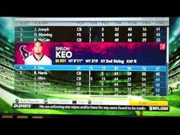 Madden Nfl 12 Daily 186 Holiday Special Adams Texans Depth Chart