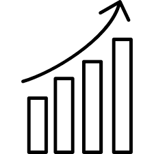 Data Analytics Upgoing Bars Chart Free Business Icons