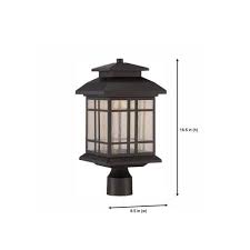 oil rubbed bronze led outdoor post lamp