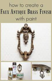 Faux Antique Brass Finish With Paint