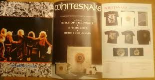 whitesnake 1987 tour programme mint