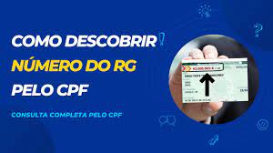 como descobrir número do rg pelo cpf