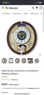 Seiko Melodies In Motion Wall Clock For