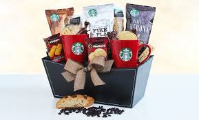 starbucks holiday gift basket groupon