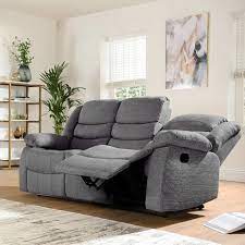 roma fabric corner recliner sofa suite