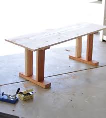 If you want to avoid plywood, you can use several different planks of solid wood and join them together creatively to make a really attractive looking table top for your kitchen. How To Make Your Own Tile Table