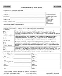     employee self evaluation form   academic resume template Template net