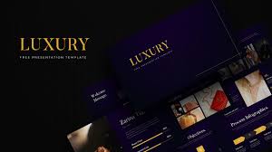 free luxury powerpoint template dark