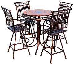 Metal And Tile Top Bistro Table Patio