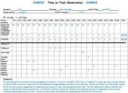 Microsoft Word Time On Task Observation And Sample Doc