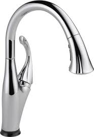 We bought the tuscany kitchen faucet about a year ago from menards. Delta Addison One Handle Pull Down Kitchen Faucet At Menards