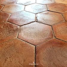 indoor hexagonal tile cotto