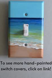 Hand Painted Switch Plate Cover Beach