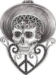art vine mix mexican skull day of