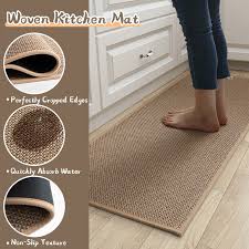 linen non slip mat kitchen floormat