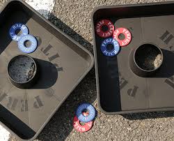 Our boards are 15″x15″ top, 6″ high, with a 6″ backboard and a 3.5″ hole in the center. How To Play Washer Toss Pro Tips By Dick S Sporting Goods