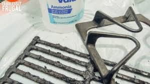how to clean stove top grates with ammonia