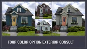 4 Color Options Full Exterior House