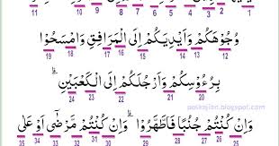 Terjemah surat al maidah ayat 6 (hukum wudhu, mandi, dan tayammum) 6. Hukum Tajwid Al Quran Surat Al Maidah Ayat 6 Lengkap Dengan Penjelasannya
