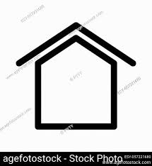Home Sign Symbol Of House Outline