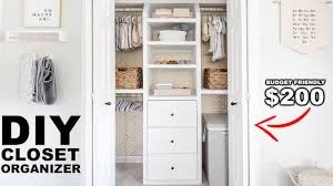 For a custom diy closet makeover, you can purchase the separate parts and design the entire closet yourself. Diy Built In Closet Organizer Youtube