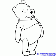I love pooh so much so i drew him again, this time enjoying some honey :heart Drawings Of Winnie The Pooh Coloring Home